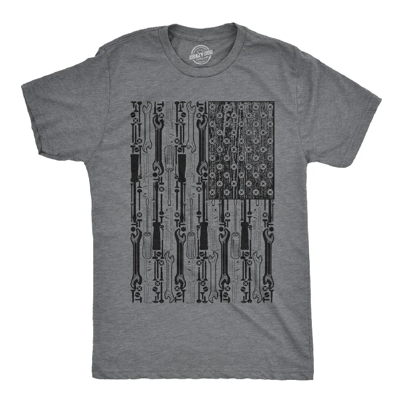 Men's plus - size pocket t - shirts with a classic lookTools American Flag Men's T Shirt