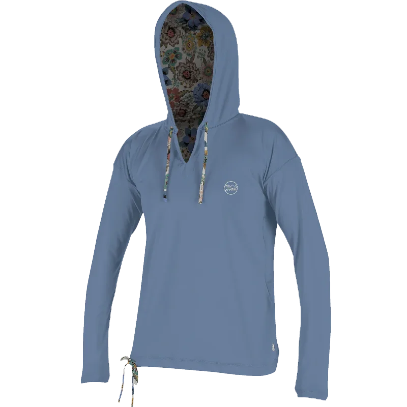 Men's waterproof long sleeve rain shirts for outdoor hiking in the rainWomen's Side Print Long Sleeve Hoodie