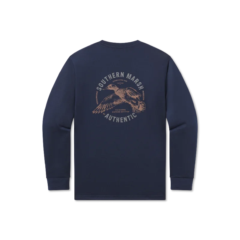 Men's button - front long sleeve Henley shirts with a casual charmYouth FieldTec™ Comfort Tee - Inflight