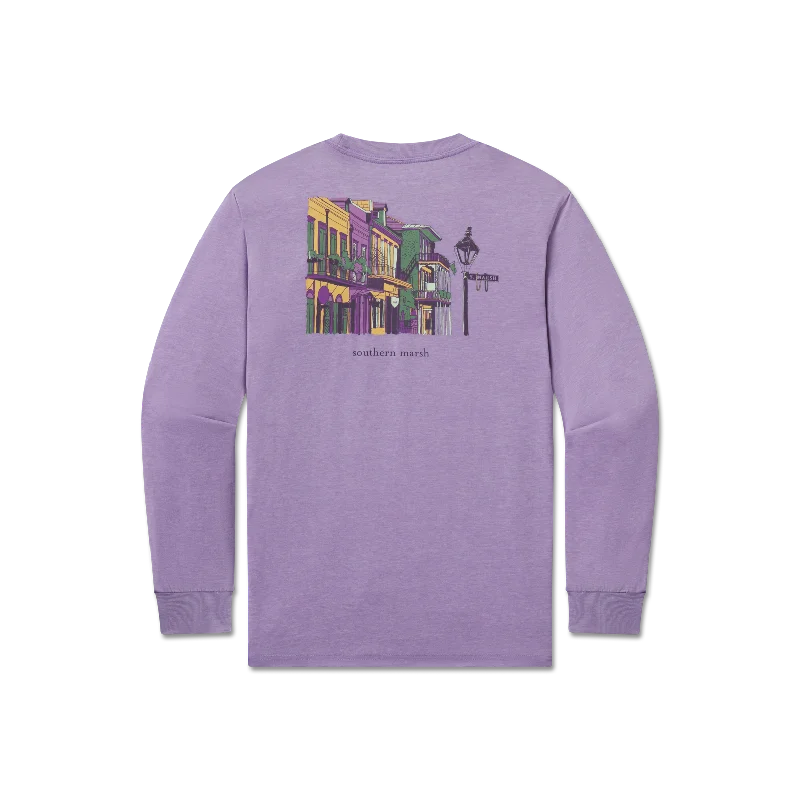 Men's long sleeve silk shirts in vibrant colors for a night outYouth SEAWASH™ Tee - Quarter Colors - Long Sleeve