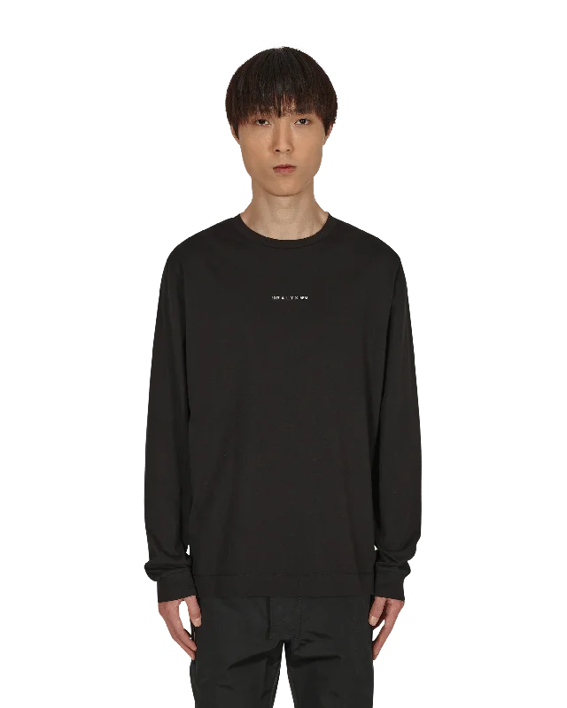 Men's short - sleeve linen t - shirts for summer beach outingsGraphic Longsleeve T-Shirt Black Men's short - sleeve linen t - shirts for summer beach outingsGraphic Longsleeve T-Shirt Black