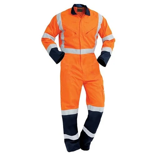Overalls with a flapped pocket for added security​Overalls TTMC  Navy/Orange  (CTPCOLW)