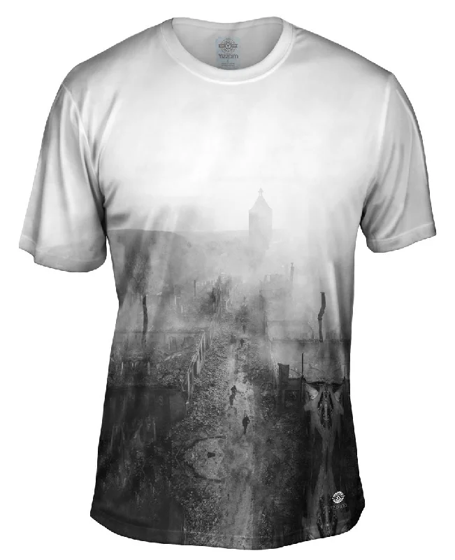 Men's long - sleeve henley t - shirts with button - down plackets255Th Infantry Regiment In Waldenburg To Hunt Out The Hun