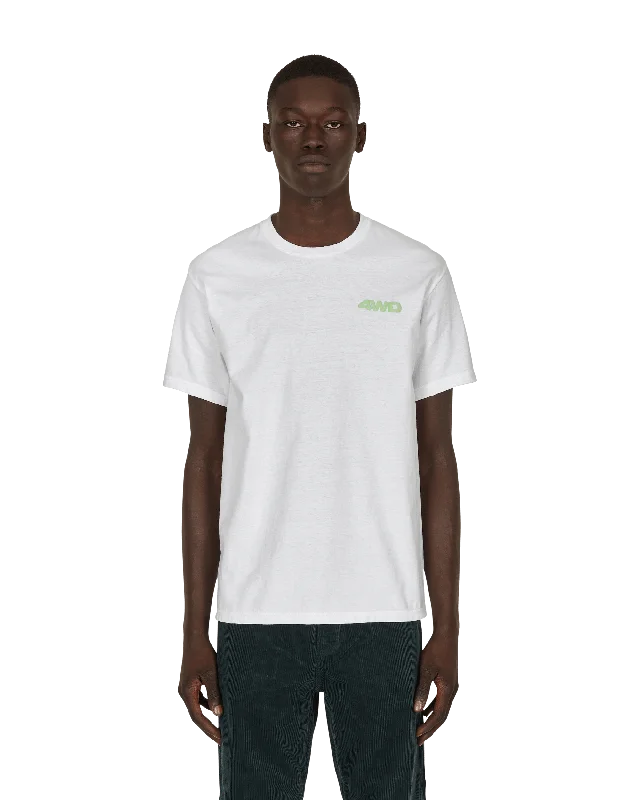 Men's short - sleeve linen t - shirts for summer beach outingsThe Aha Moment T-Shirt White
