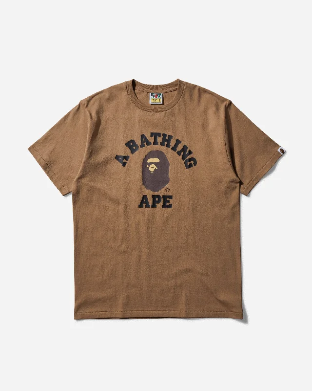 Men's tie - dye t - shirts with a bohemian styleCollege T-Shirt Beige