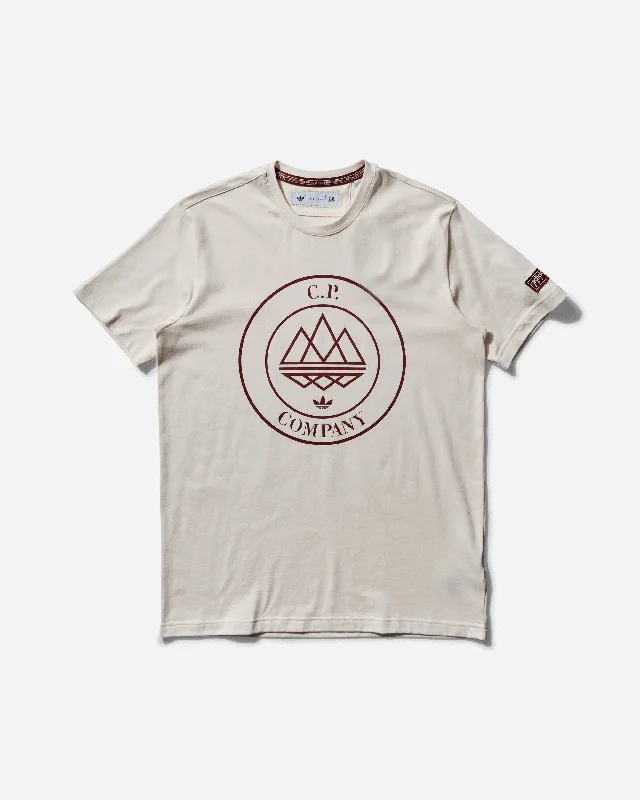 Men's eco - friendly recycled t - shirts for sustainable fashion choicesMen's C.P. Company SPZL Mod T-Shirt Chalk White