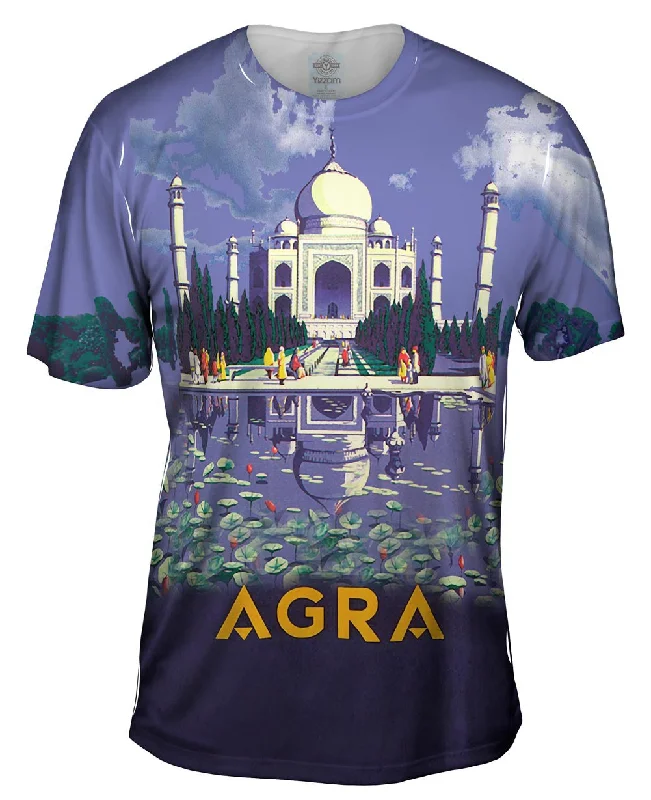 Men's polo t - shirts with a contrast collar for a preppy lookAgra Taj Mahal 045