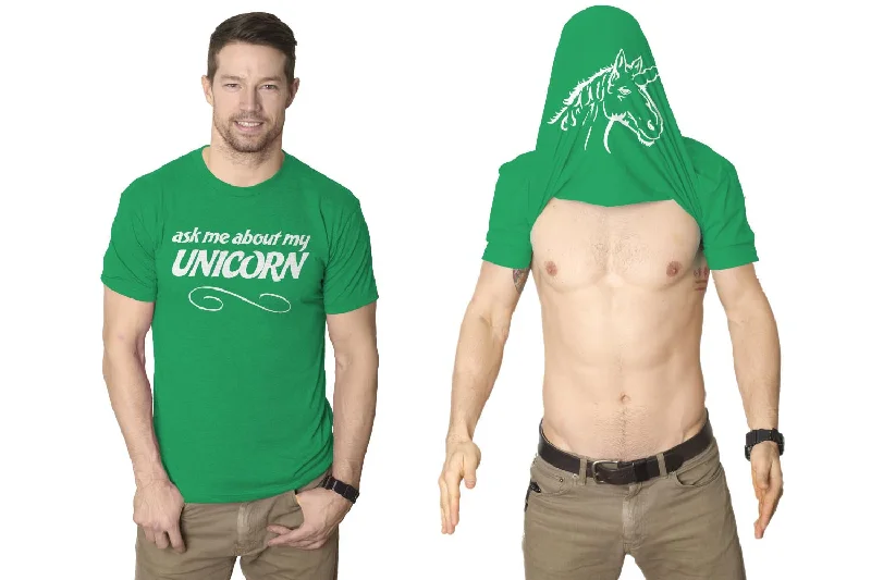 Men's UV - protection t - shirts for outdoor activities in the sunUnicorn Flip Men's T Shirt