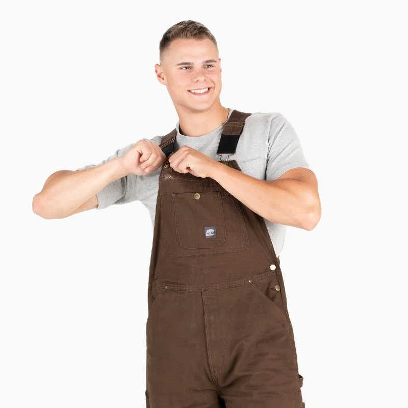 Overalls for travelers with hidden pocketsHeartland Unlined Washed Duck Bib Overall
