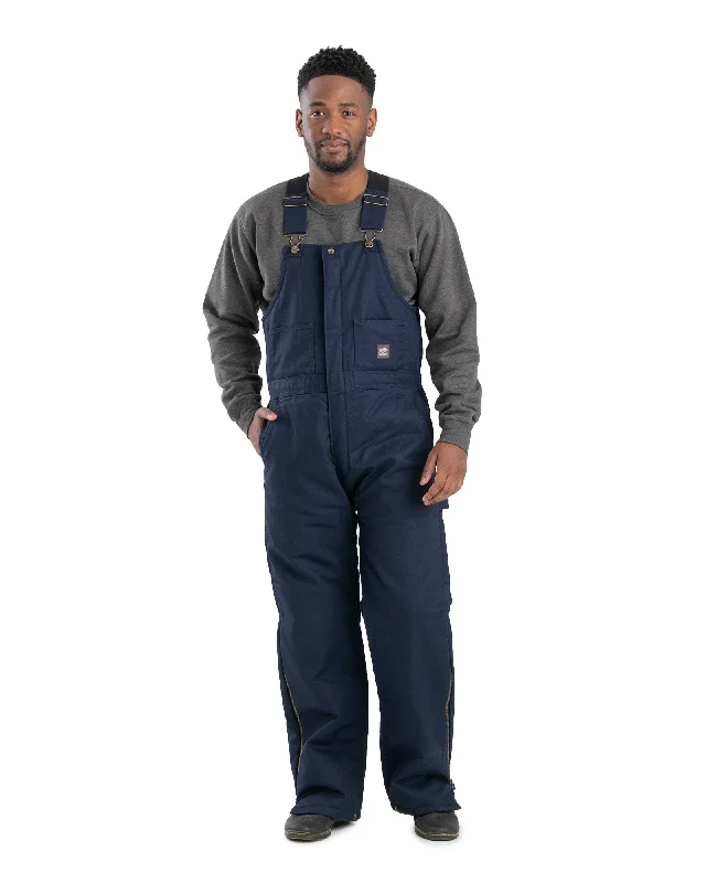 Leather overalls for a bold, edgy look​Heritage Twill Insulated Bib Overall