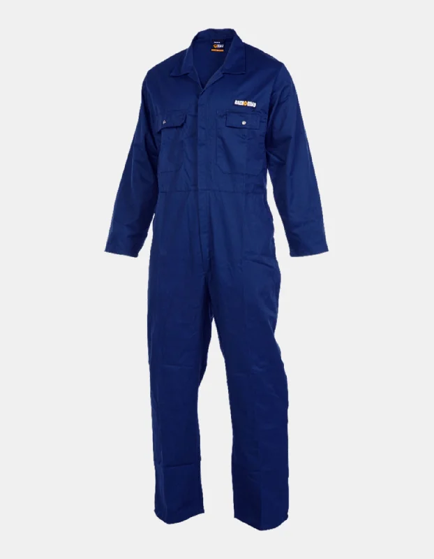 Overalls in a plaid pattern for a classic look​Backroad Overalls Blue