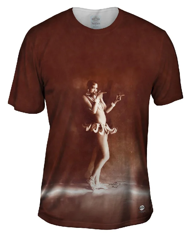 Men's distressed denim - look t - shirts with a rugged appealBaker Banana