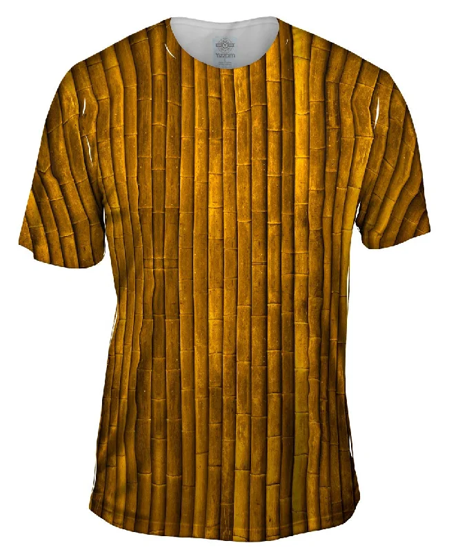Men's eco - friendly recycled t - shirts for sustainable fashion choicesBamboo Wall