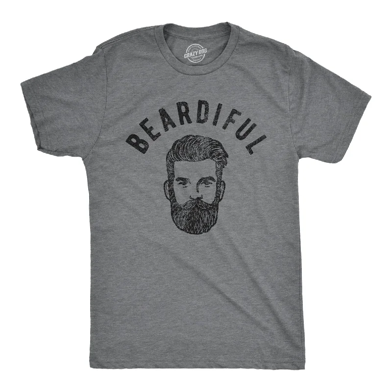 Men's antimicrobial t - shirts for odor - free freshness during travelBeardiful Men's T Shirt