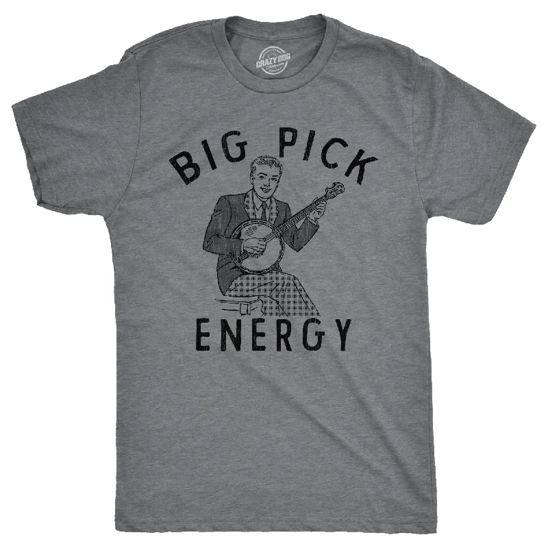 Men's eco - friendly recycled t - shirts for sustainable fashion choicesBig Pick Energy Men's T Shirt Men's eco - friendly recycled t - shirts for sustainable fashion choicesBig Pick Energy Men's T Shirt