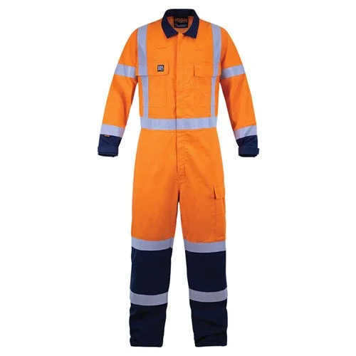 Overalls for travelers with hidden pocketsBison Overall Arcguard 8.8Cal TTMC-W17 Orange/Navy
