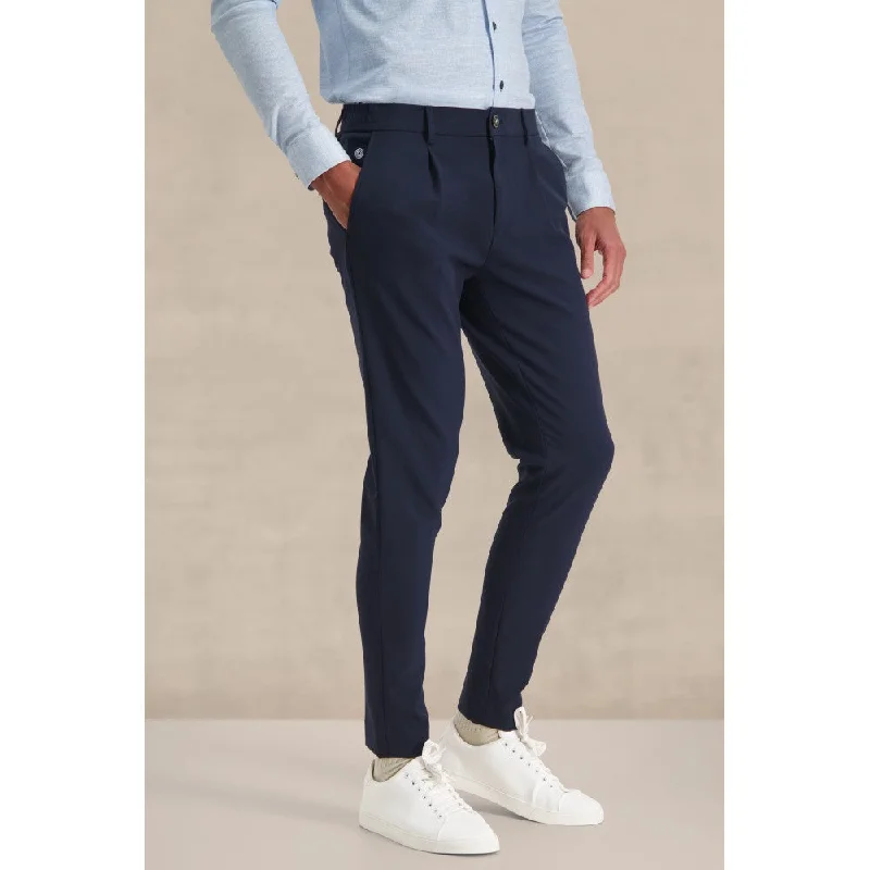 Men's patterned casual silk blend pants for a unique night - out styleBLUE INDUSTRY Luxe Stretch Lounge Pant | NAVY
