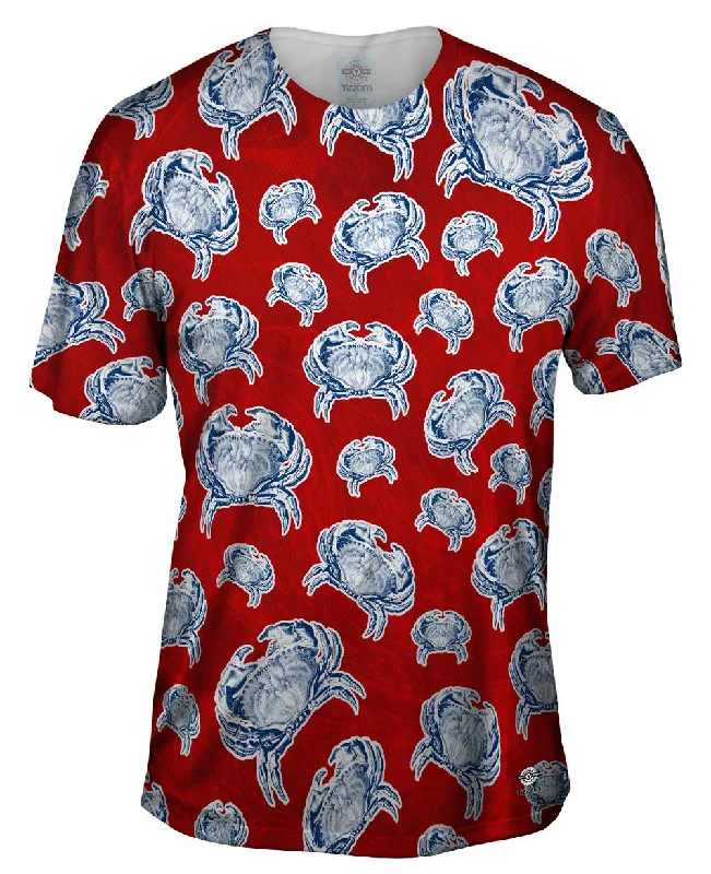 Men's thermal t - shirts with a high - neck design for cold weatherBoston Crabs Red