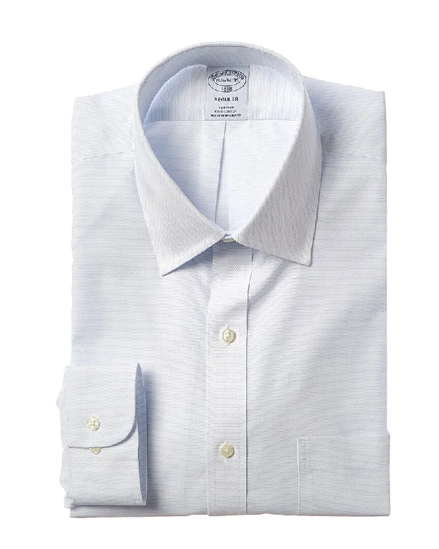 Men's smart - casual checkered t - shirts for semi - formal occasionsBrooks Brothers Regular Dress Shirt