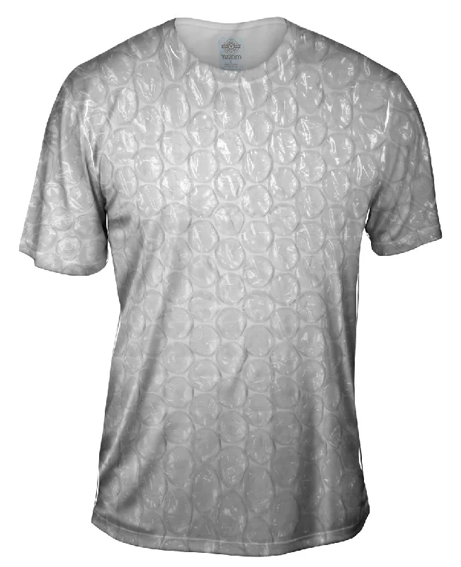 Men's ribbed t - shirts with a textured finish for added styleBubble Wrap