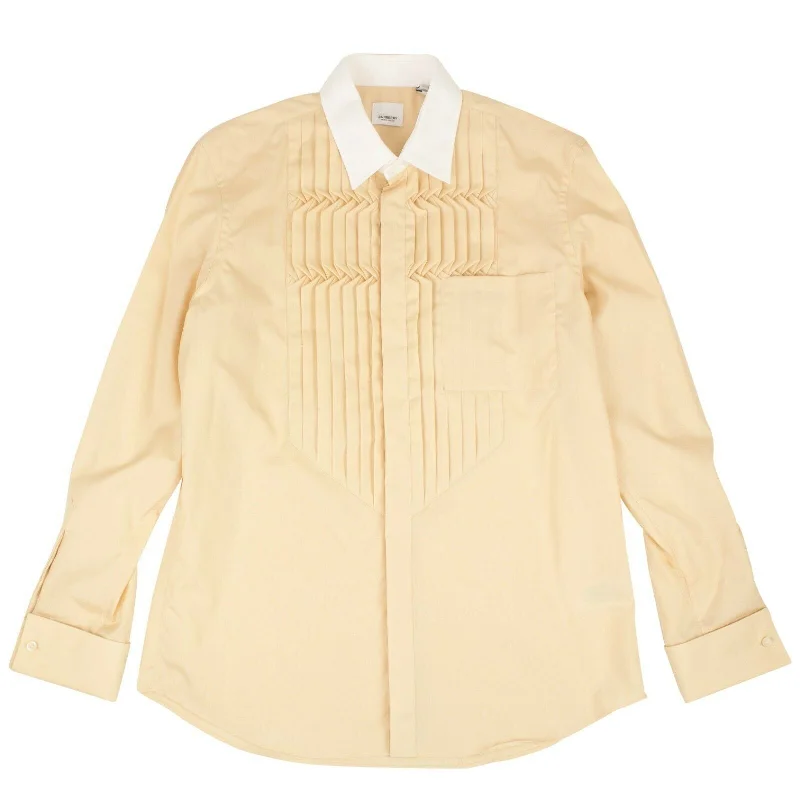 Men's eco - friendly recycled t - shirts for sustainable fashion choicesBurberry Buttermilk Collar Shirt - Tan