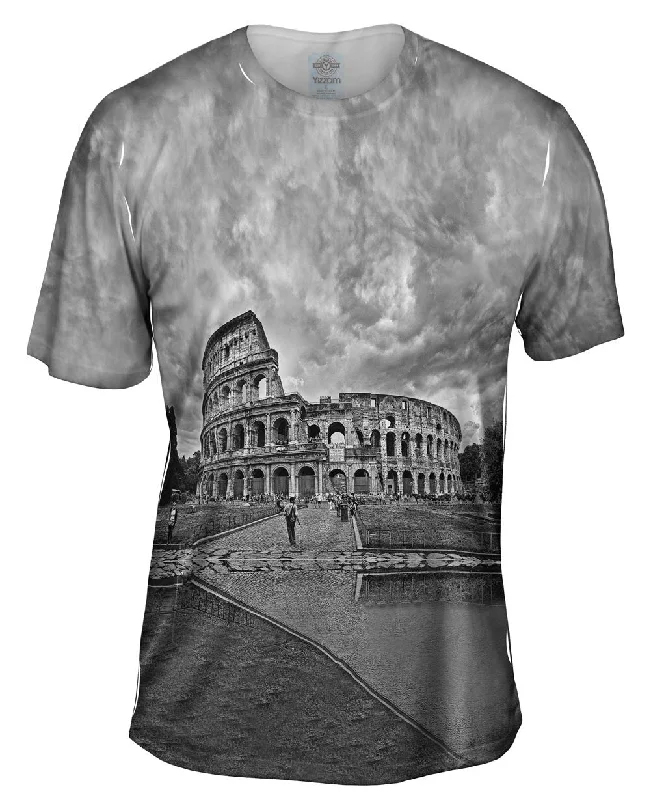 Men's plus - size pocket t - shirts with a classic lookBw Colosseum Rome