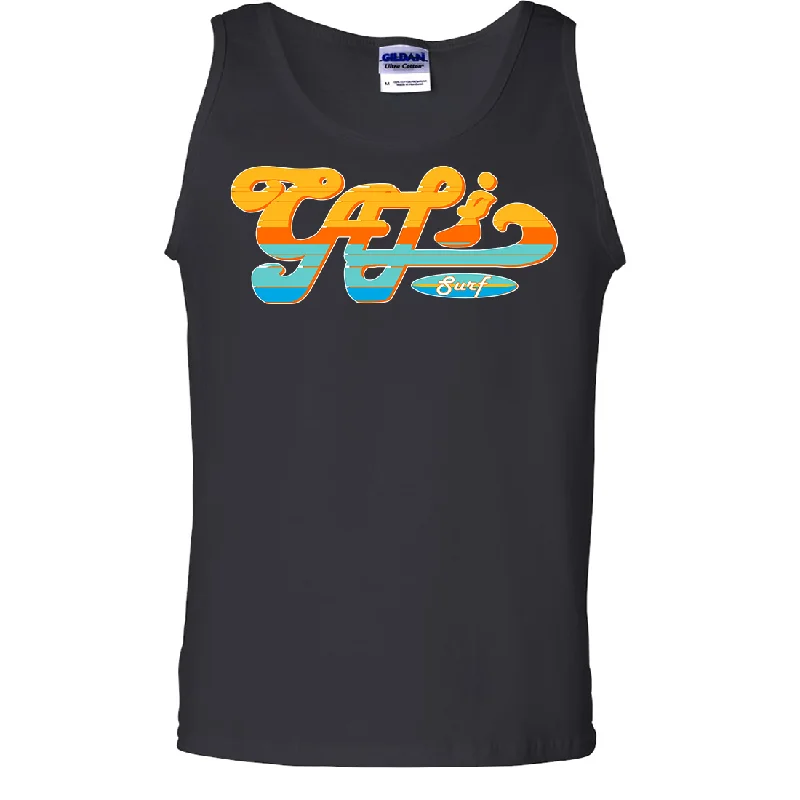 Men's polo t - shirts with a contrast collar for a preppy lookCali Surf Asst Colors Tank Top