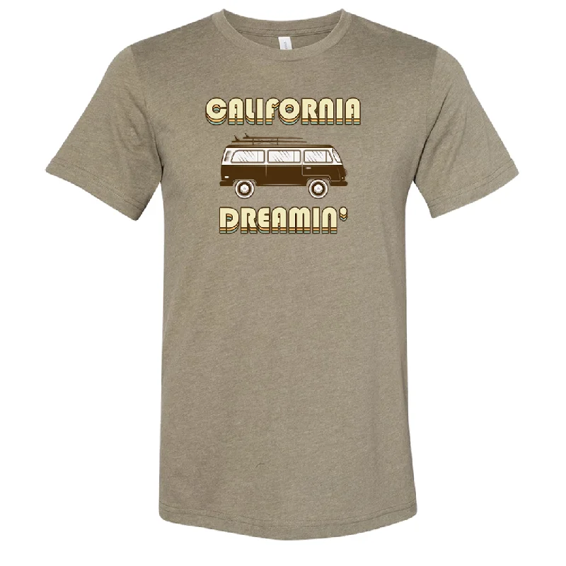 Men's ribbed t - shirts with a textured finish for added styleCalifornia Dreamin' Van Asst Colors Sueded Tee Men's ribbed t - shirts with a textured finish for added styleCalifornia Dreamin' Van Asst Colors Sueded Tee