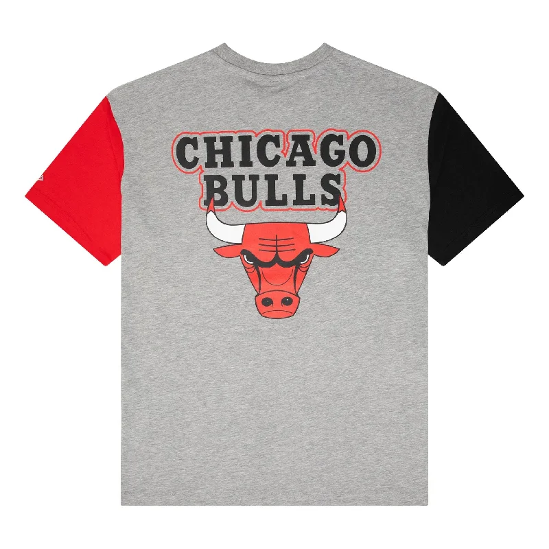 Men's button - front t - shirts with a unique artistic printChicago Bulls NBA Paris Games Grey T-Shirt