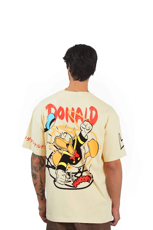 Men's button - front t - shirts with a unique artistic printChirpy Donald Duck Oversized T-shirt
