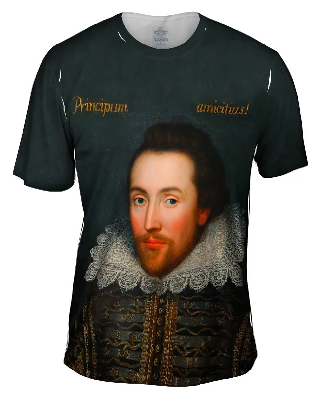Men's moisture - wicking athletic t - shirts for intense workoutsCobbe - "Portrait Of William Shakespeare" (1610)