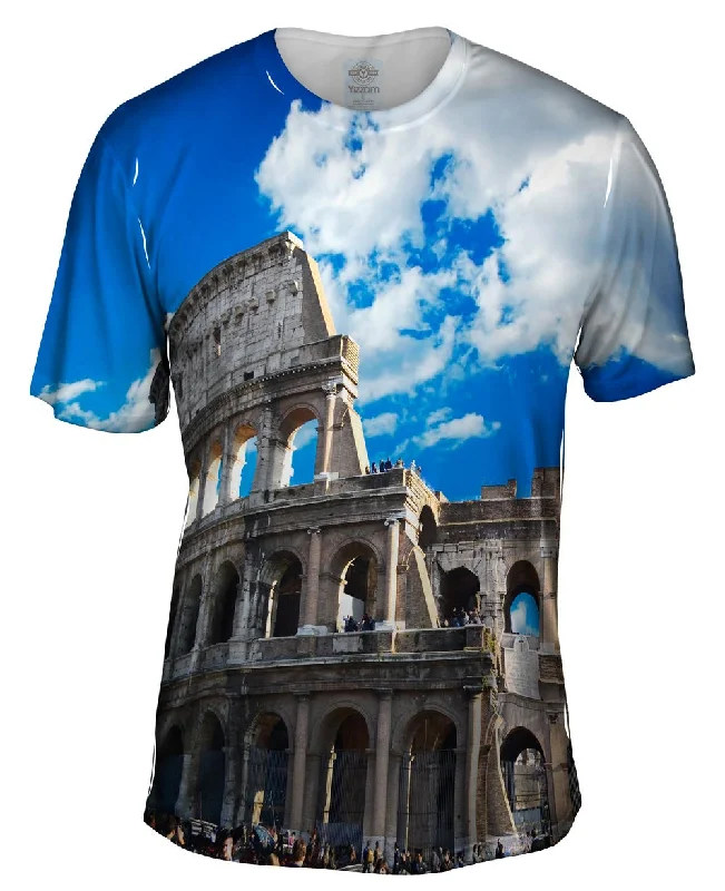 Men's moisture - wicking athletic t - shirts for intense workoutsColiseum Rome