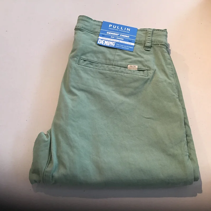 Men's stretch cotton casual cargo pants for outdoor adventuresPULLIN Chino Pant | GREEN
