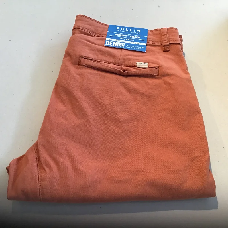 Men's lightweight linen casual beach pants for summer vacationsPULLIN Chino Pant | ORANGE