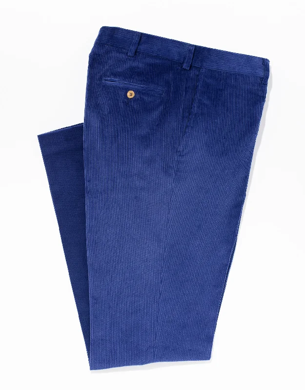 Men's stretch cotton casual cargo pants for outdoor adventuresBLUE CORDUROY PANTS