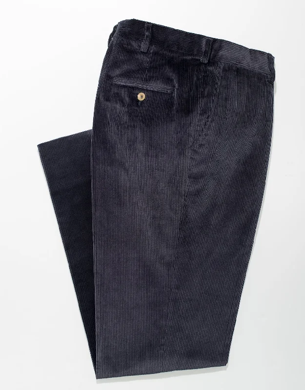 Men's cropped length casual linen pants for a breezy summer vibeNAVY CORDUROY PANTS