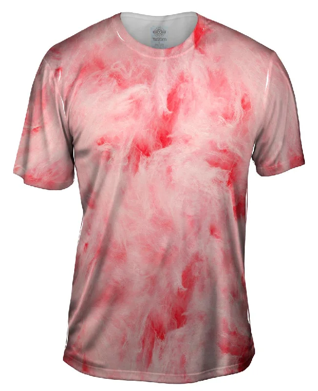 Men's polo t - shirts with a contrast collar for a preppy lookCotton Candy Pink