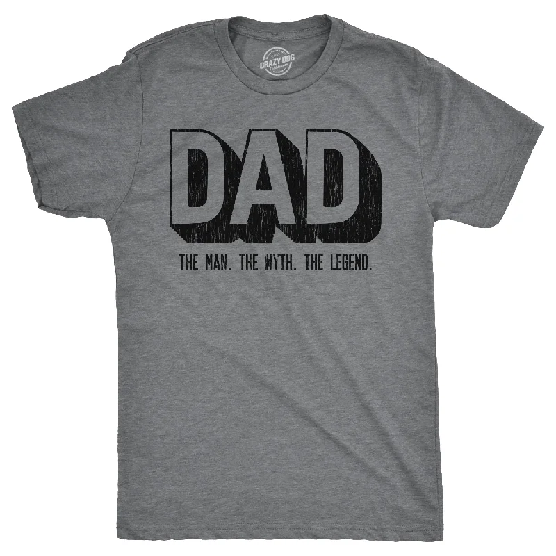 Men's tie - dye t - shirts with a bohemian styleDad The Man The Myth The Legend Men's T Shirt Men's tie - dye t - shirts with a bohemian styleDad The Man The Myth The Legend Men's T Shirt