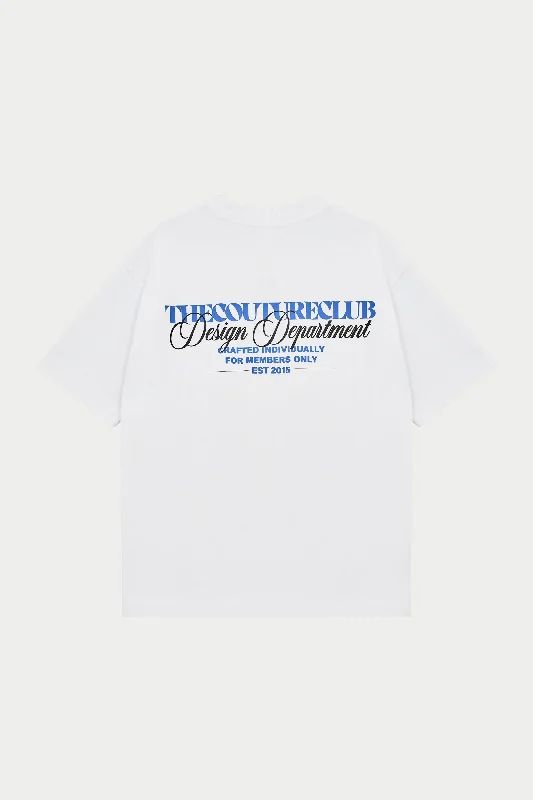 Men's smart - casual checkered t - shirts for semi - formal occasionsDESIGN DEPARTMENT GRAPHIC T-SHIRT - BLUE Men's smart - casual checkered t - shirts for semi - formal occasionsDESIGN DEPARTMENT GRAPHIC T-SHIRT - BLUE