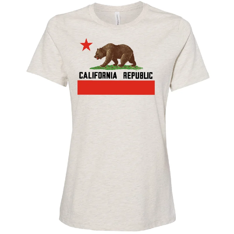 Men's UV - protection t - shirts for outdoor activities in the sunDon Pimentel California Republic Bear Flag Black Text Women's Relaxed Jersey Tee Men's UV - protection t - shirts for outdoor activities in the sunDon Pimentel California Republic Bear Flag Black Text Women's Relaxed Jersey Tee