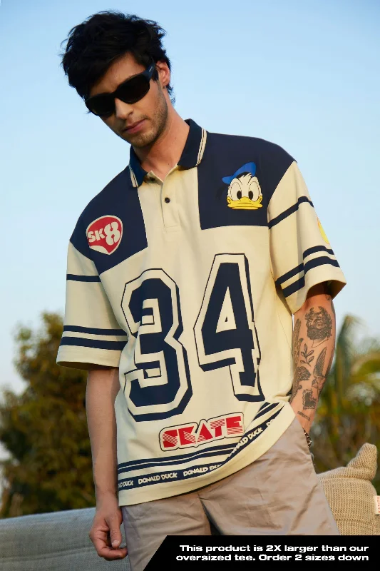 Men's lightweight performance t - shirts for running marathonsDonald Sk8 Polo Oversized Shirt