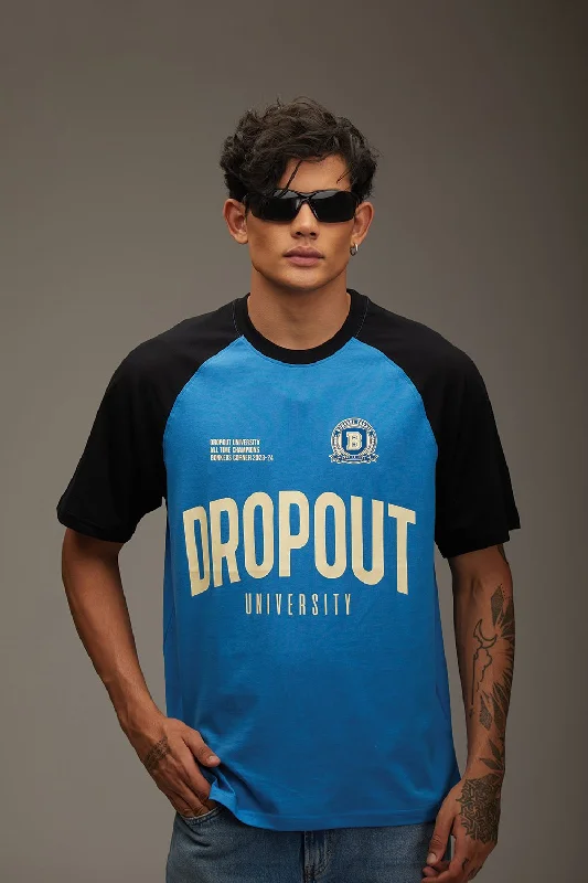 Men's lightweight performance t - shirts for running marathonsDropout University Oversized T-shirt Men's lightweight performance t - shirts for running marathonsDropout University Oversized T-shirt
