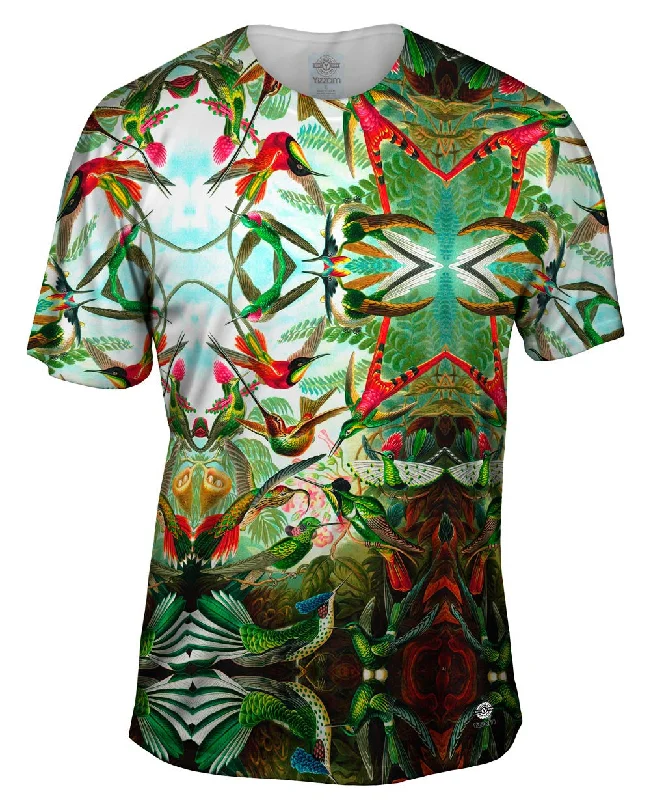 Men's polo t - shirts with a contrast collar for a preppy lookErnst Haeckel - "Trochilidae " (1904)