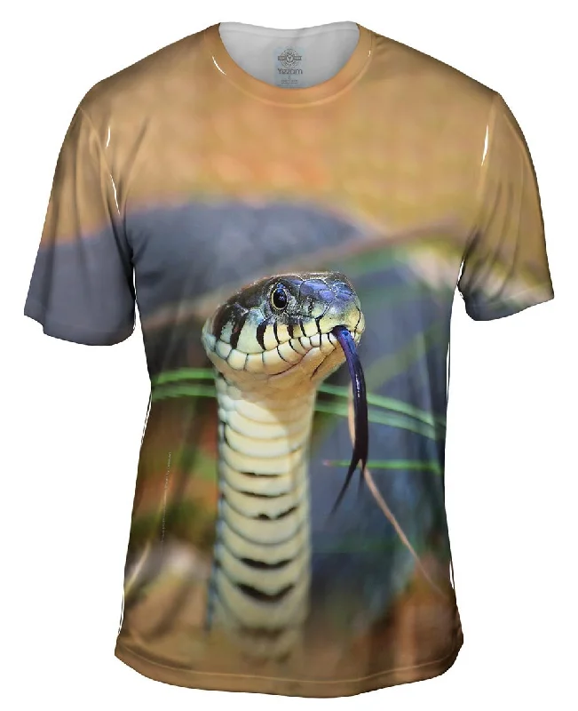 Men's tie - dye t - shirts with a bohemian styleEvil Snake Stare