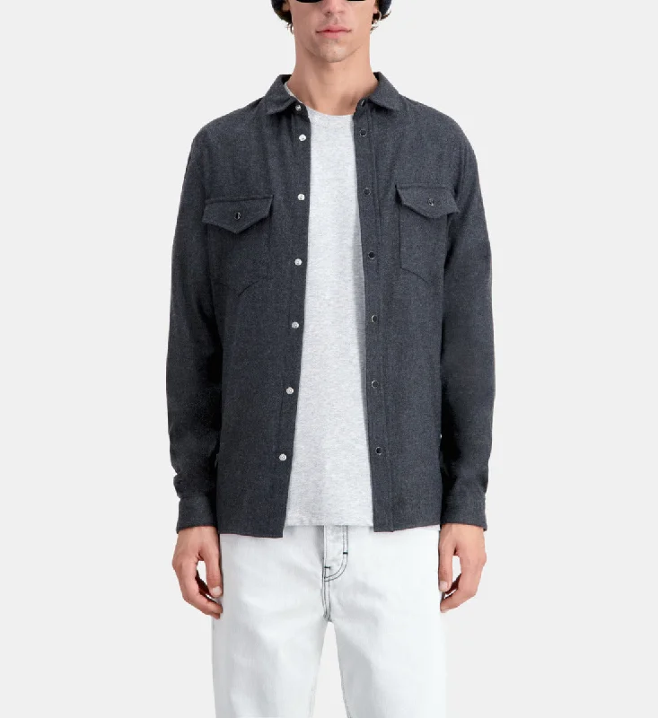 Men's ribbed t - shirts with a textured finish for added styleFlannel Shirt