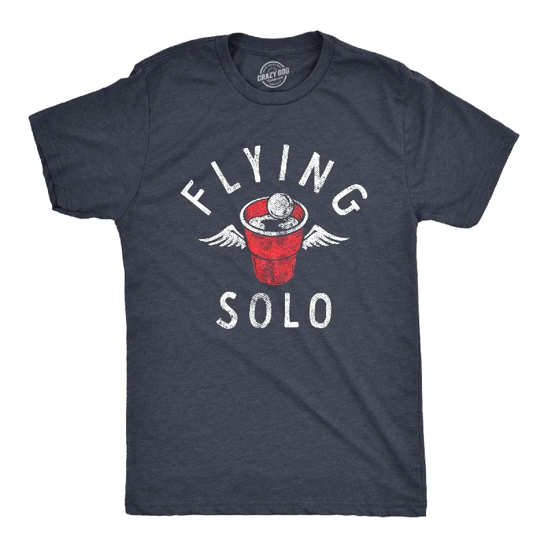 Men's thermal t - shirts with a high - neck design for cold weatherFlying Solo Men's T Shirt
