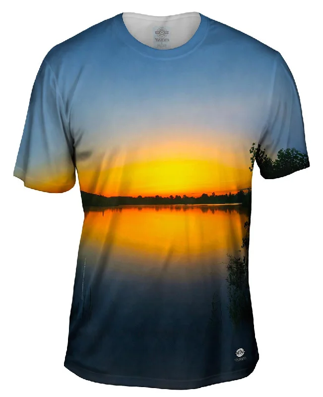 Men's ribbed t - shirts with a textured finish for added styleFridays Sunrise