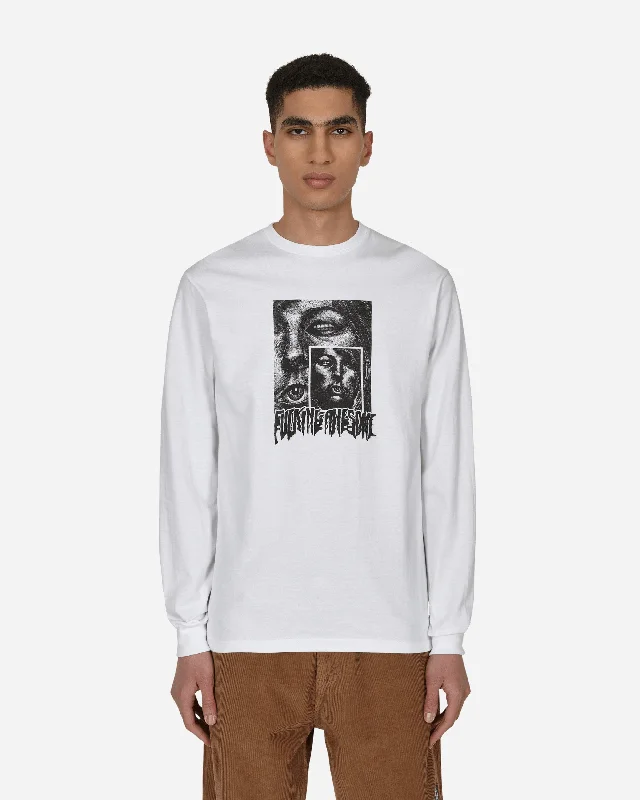 Men's smart - casual checkered t - shirts for semi - formal occasionsIdolize Longsleeve T-Shirt White