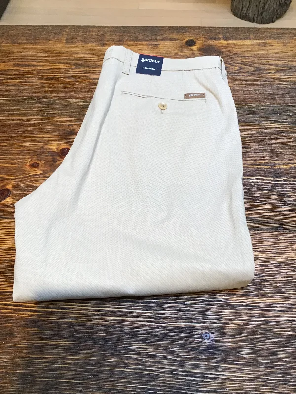 Men's wide - leg casual linen blend pants for a relaxed beachside lookGARDEUR Bono Plain Sand Pant