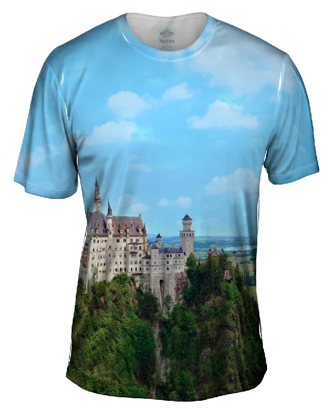 Men's slim - fit graphic t - shirts with vintage rock band printsGermany Castle Neuschwanstein
